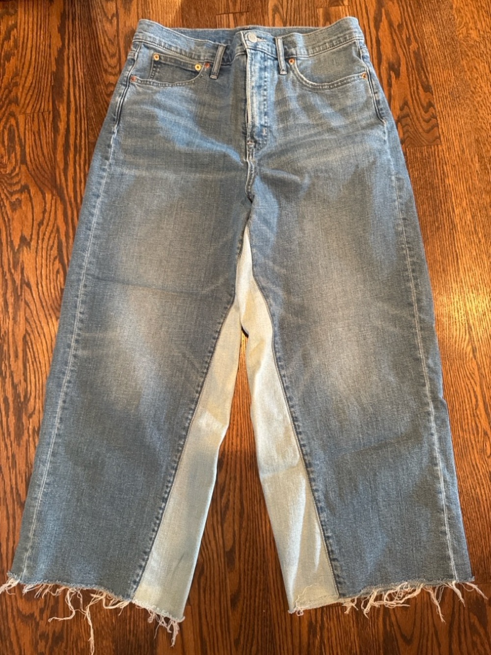 GAP Denim Two-Tone Light Blue Jeans